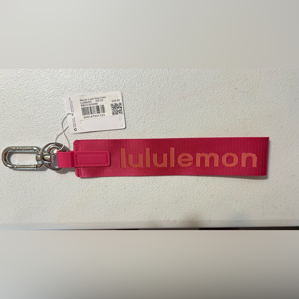 Lululemon never lost keychain